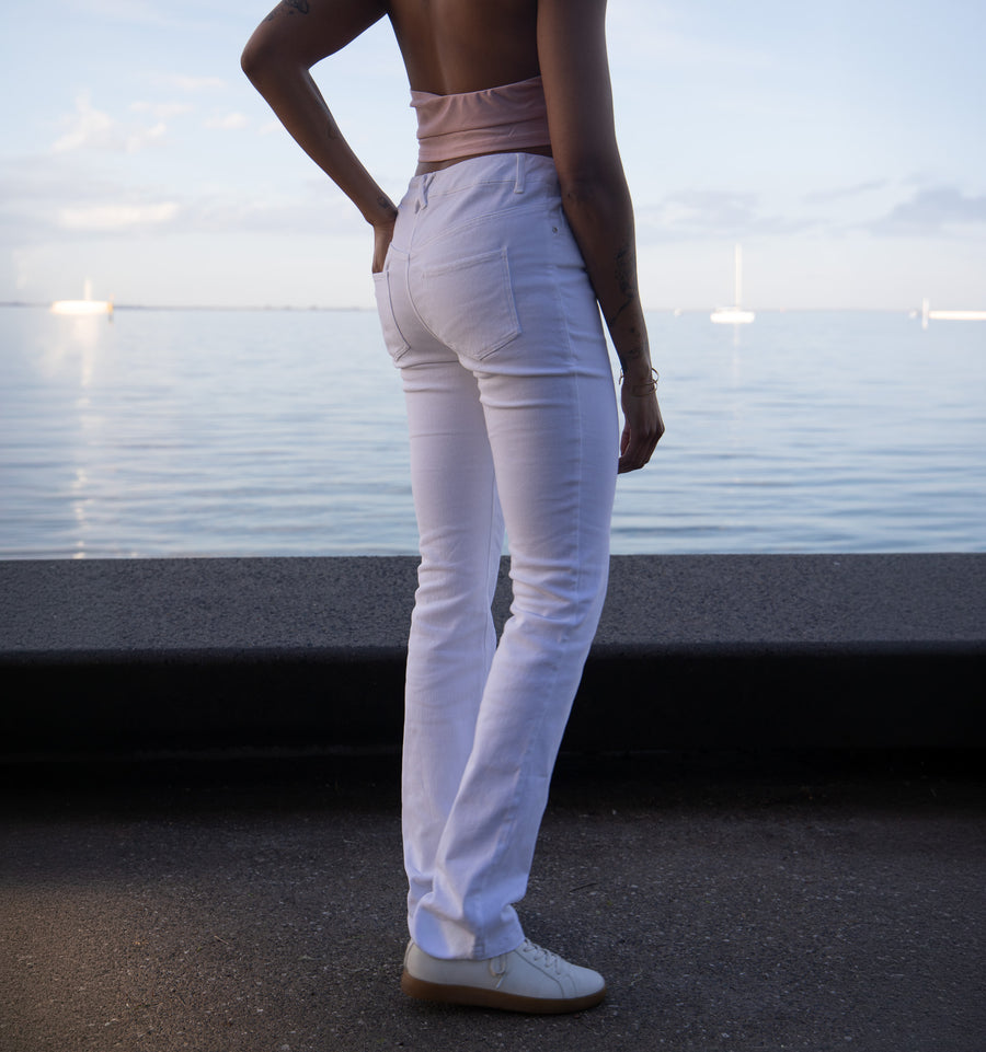 Signature Bootcut Jeans - White