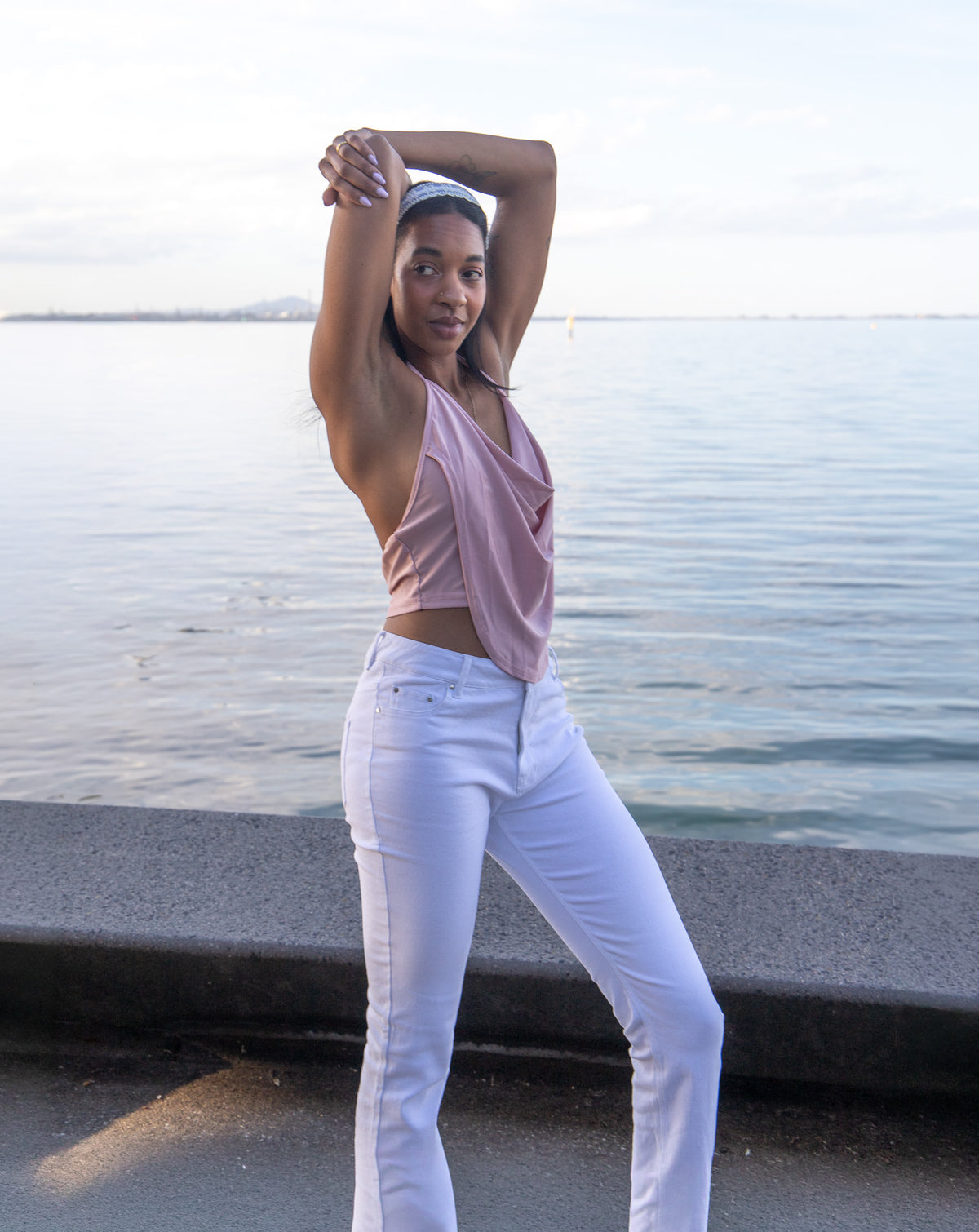 Signature Bootcut Jeans - White